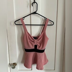 Rue 21 pink cutout blouse tank